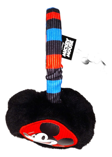 Orejeras Peludas Niños Infantil Peluche Invierno Disney Color Mickey Mouse Multicolor