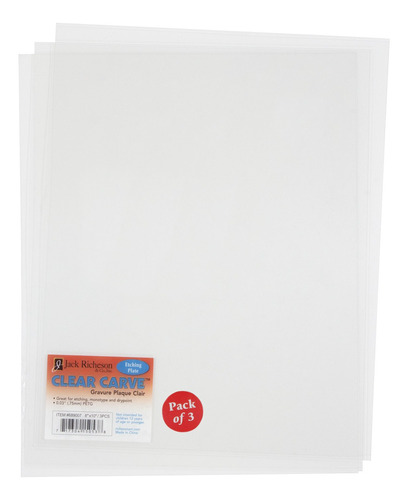 Richeson Carve 3 Pack Grabado Placa 8  X 10, 