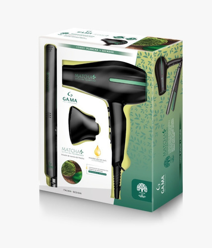 Pack Secador Matcha 2300w + Planchita 230°c Ga.ma Bivoltaje