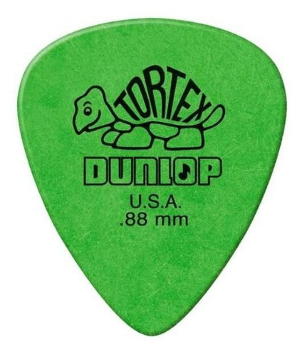 Palheta Tortex Delrin 0,88mm Verde Pct C/12 418p.88 Dunlop
