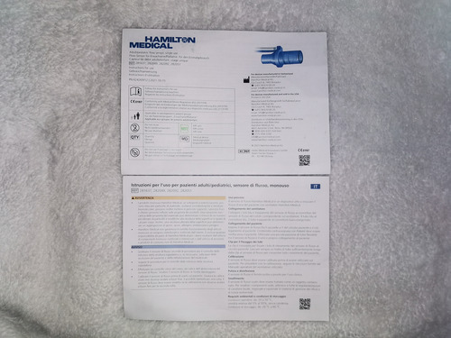 Sensor De Flujo Adulto/pediatrico Hamilton Medical