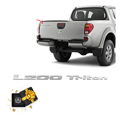 Adesivo L200 Triton 2012 13 14 15 16 Resinado Cromado