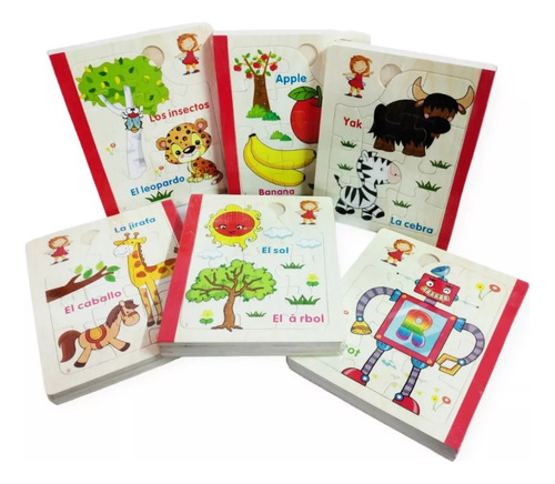 Libros Didácticos Rompecabezas Puzzles Para Niños.