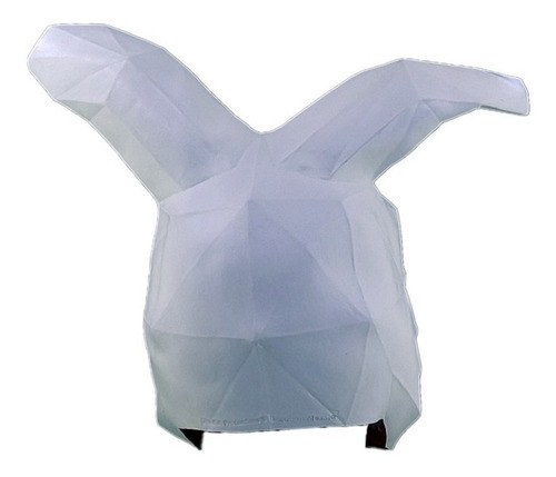 Máscara Conejo Con Polígonos En 3d Disfraz Bunny Divertido