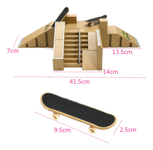 Imagen 8 de 8 de Piezas De Rampa Ultimate Skate Park Con Juguete De Diapasón