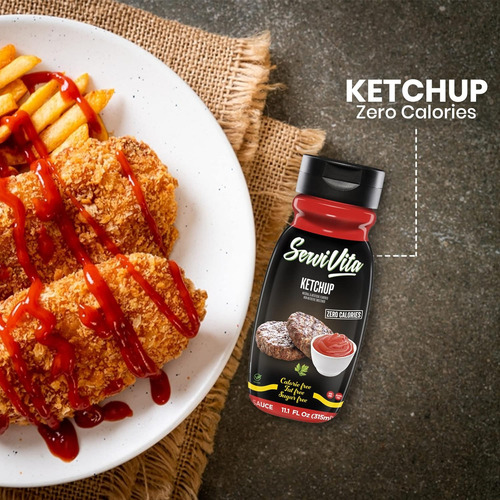 Salsa Ketchup Sin Azúcar Cero Calorías Y Ketchup Sin Grasa,
