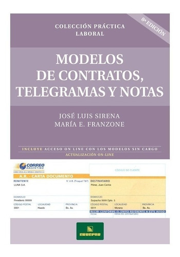 Modelos De Contratos Telegramas Y Notas - Errepar