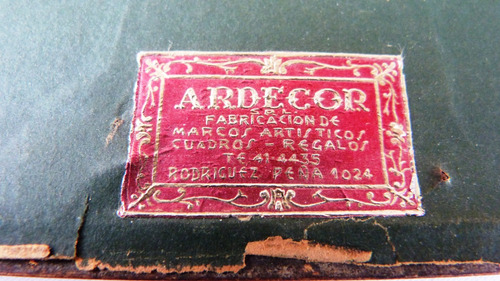 Monijor62-antigua Coleccion Cuadro Religioso Estampado Seda (Usado)