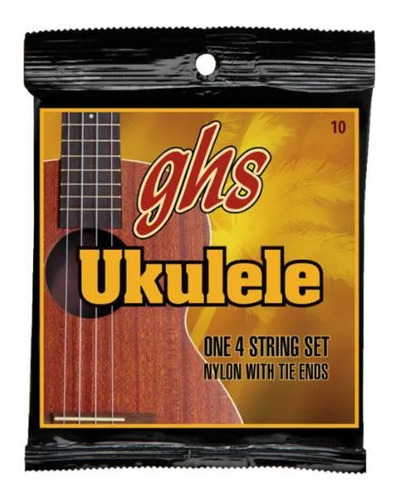 Encordoamento Para Ukulele Em D (ré) Hawaiian Set 10 - Ghs