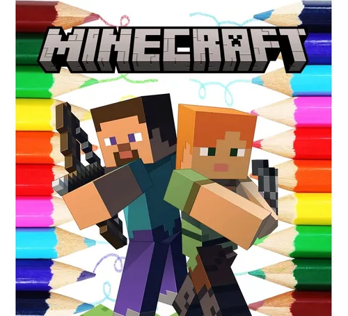 Minecraft para colorir in 2023