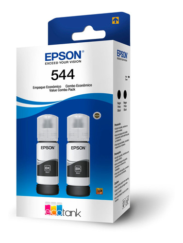 Epson Pack 2 Tintas Negro T544, T544120-2p-pack