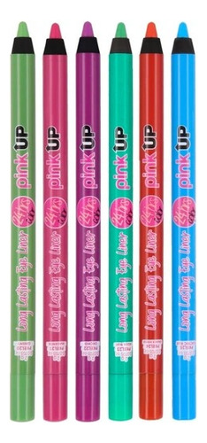 Lápiz Delineador De Ojos Long Lasting Pink Up Kit 6 Piezas