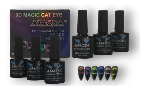 Gel Semipermanente Efecto Ojo De Gato 9d Marca Xiaoya