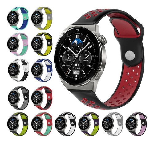 Correa Deportiva Transpirable Para Huawei Watch Gt3 Pro 46mm