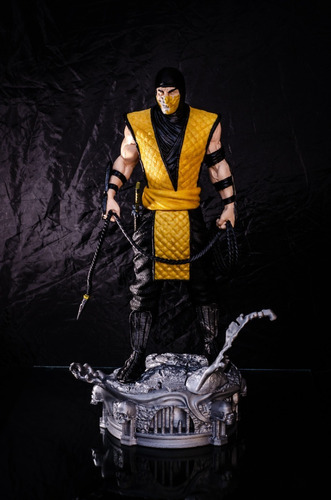 Scorpion Figura Mortal Kombat Coleccion Gran Tamaño 40cm