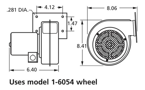 Soplador Centrifugo D209 - 3000 Rpm 320 Pcm (cfm)