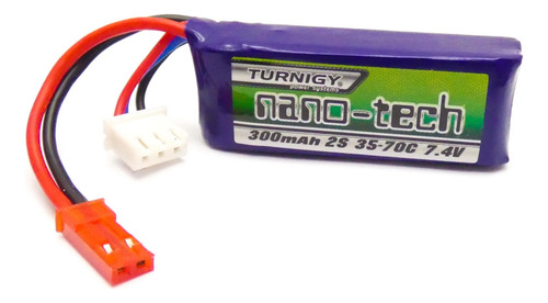 Bateria Lipo 300mah 2s 35c 7.4v Jst Turnigy Heli Avion Rc