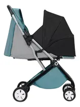 Comprar Carriola Premium Carreola Cuna Bebe 2en1 Plegable De Baston Color Agua Chasis Negro