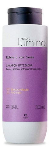 Shampoo Matizador Cabello Rubio Lumina Natura 