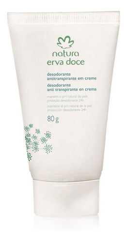 Desodorante Antitranspirante Natura Erva Doce En Crema
