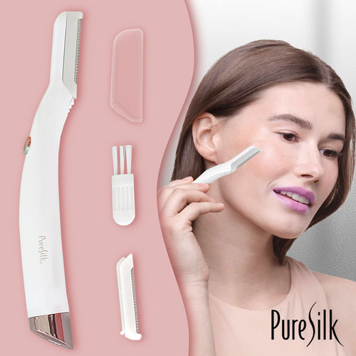Depiladora Pure Silk Removedor De Vello Facial, Luz Led Color Blanco