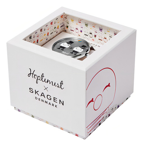 Reloj Hombre Skagen Aaren Piel Ecologica Color De La Correa Negro