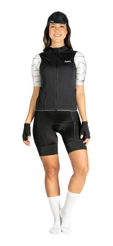 Chaleco Ciclismo Alpes Mujer Negro