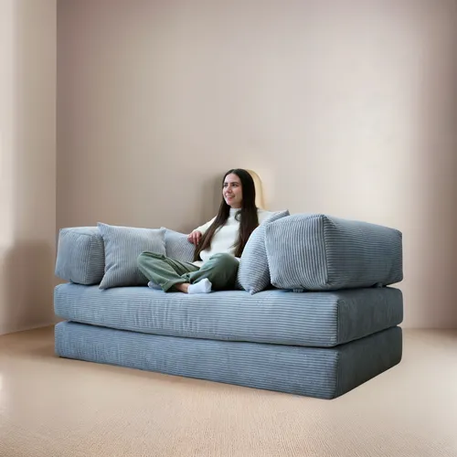 Sofá Cama Nami Agusto 2 Plazas Plegable Futón Premium