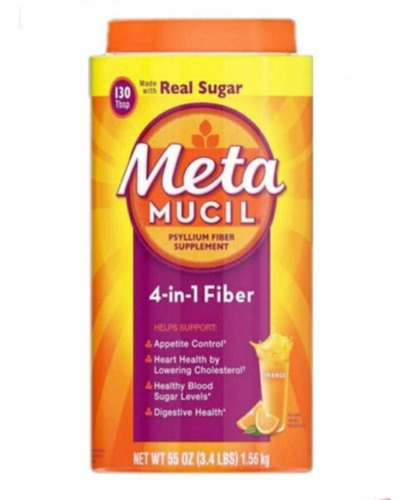 Imagen 1 de 2 de Enciclopedia De Metamucil Real Sugar Y Sugar Free