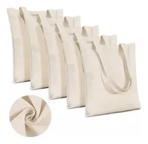 Comprar 5pcs Tote Bag Bolsas De Manta Cruda 40 X 35cm. 100% Algodón