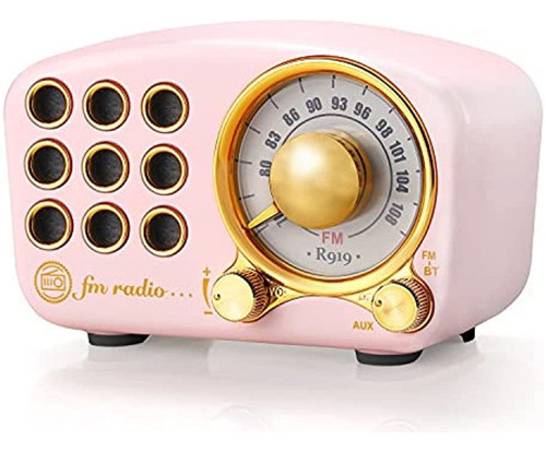 Altavoz Bluetooth Retro, Radio Fm Radio-greadio Vintage Con