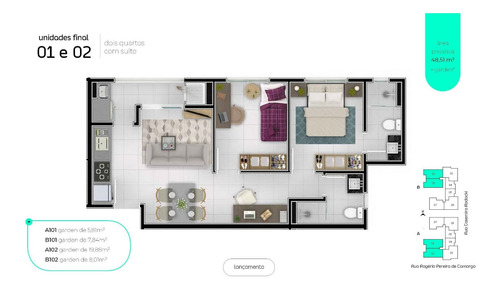 Imagem 21 de 30 de Apartamento Com 1 Dormitório À Venda, 25 M² Por R$ 183.900,00 - Cidade Industrial - Curitiba/pr - Ap0156