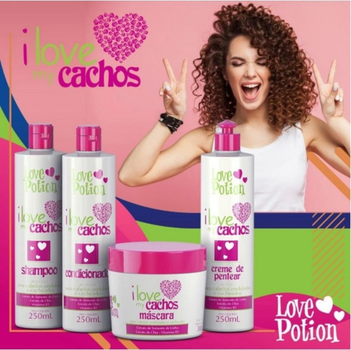 Kit Shampoo E Condicionador I Love My Cachos 250ml
