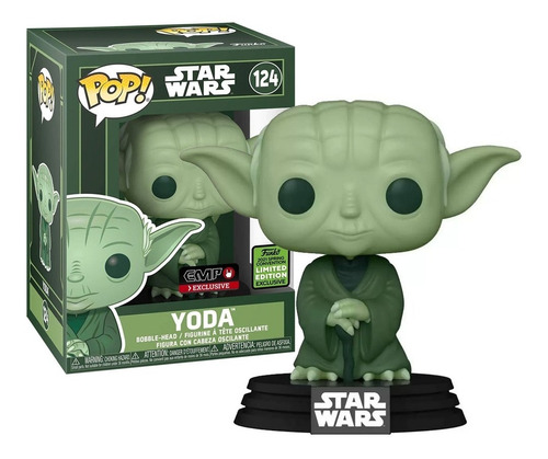 Boneco Funko Pop Mestre Yoda 124 Star Wars - Edição Limitada