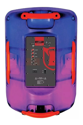 Bocina 15 Recargable Bluetooth Tripie Link Fm Usb Led 7530