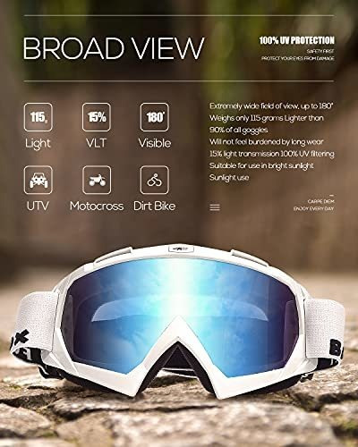 Gafas Para Motocicleta Atv, Moto De Cross, Motocross, S...