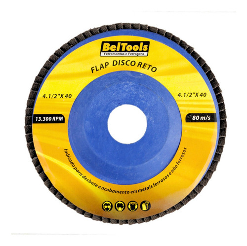 Disco De Desbaste Flap Reto 4.1/2 X 40 - Beltools