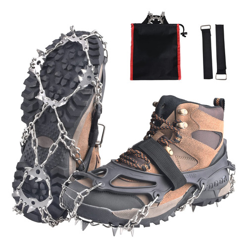 Triwonder Crampones De Nieve Hielo 18/19 / 24 Dientes De Ace