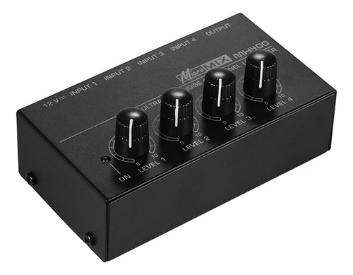 Mezclador De Audio De 4 Canales Consola Mezcladora