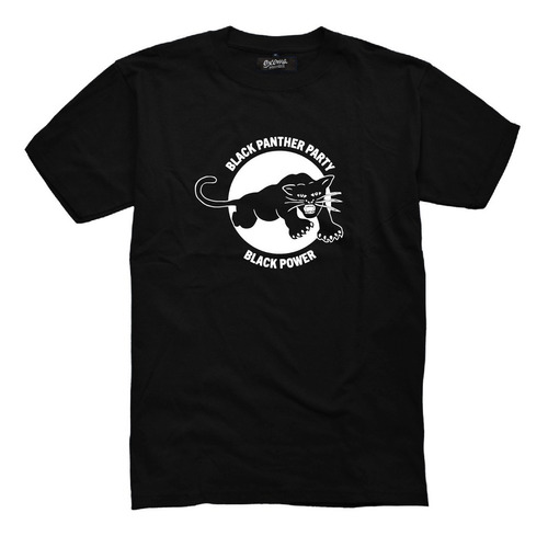 Remera Black Panther Party Pantera Negra Marga Corta Algodon