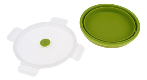 Cuenco Plegable Para Viajes De Camping Verde 400 Ml