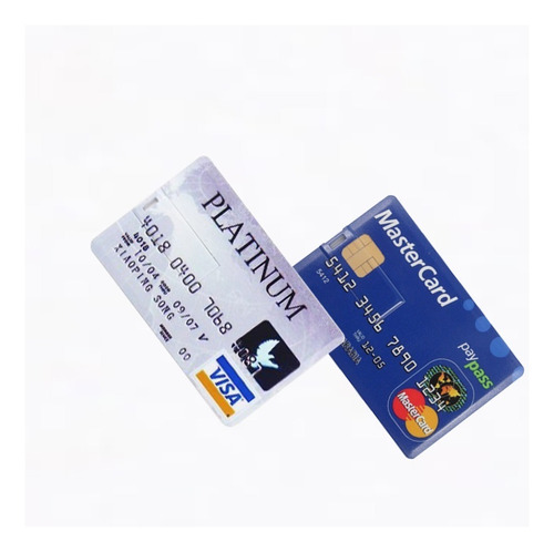 Usb 16gb Memoria Credi Card Tarjeta Credito Visa Y Master