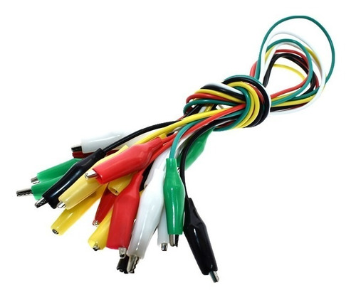 Cable Pinza Clip Cocodrilo Negro 50cm Arduino Itytarg