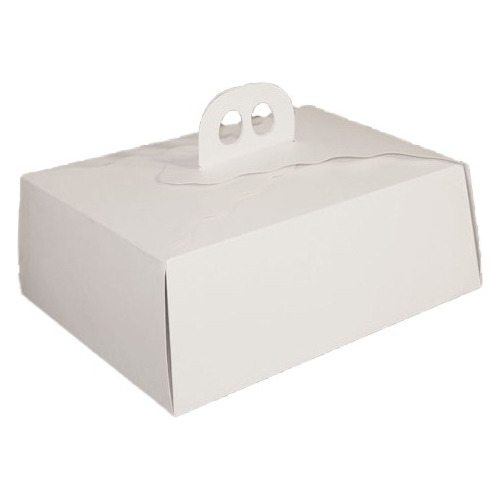 Caja Torta Mini Blanca 26.5x19,5x9,5 (10 Unidades)