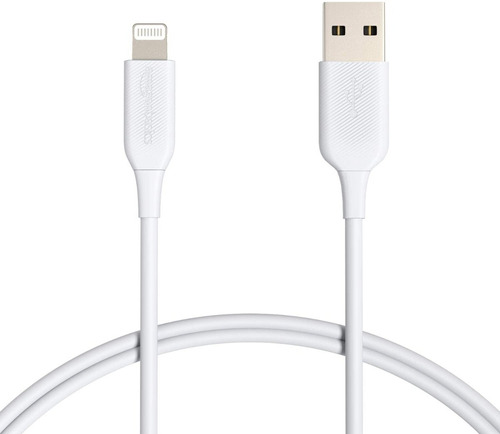 Cable Lightning A Usb - Amazon Para iPhone iPad - Mfi 90cm Color Blanco