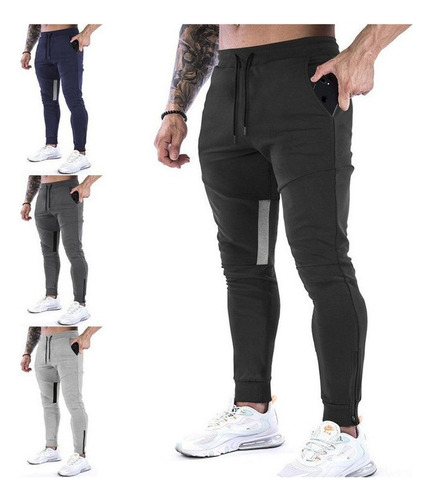 Pants Deportivo Hombre Joggers Ropa Para Gym Pantalon Negro