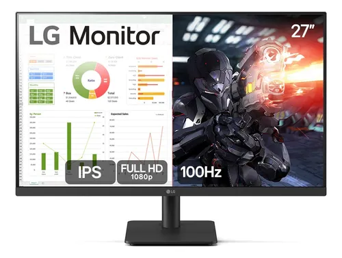 Monitor PC Gamer LG 27” 27MS500 IPS 100Hz Full HD HDMI 2x