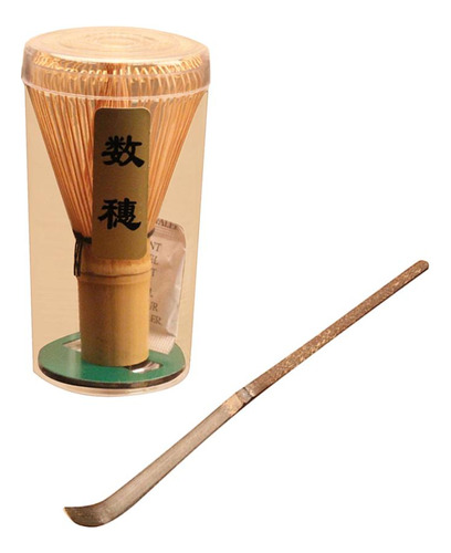 Batidor De Bambú (60-70 Puntas) Con Set De Té Y Matcha