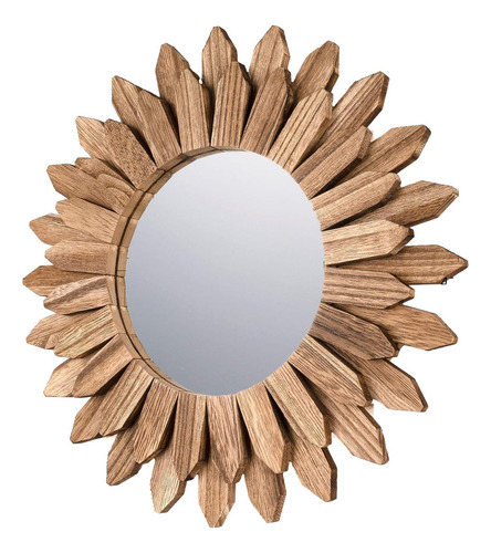 Espejo De Pared Redondo De Madera Para Maquillaje, Para