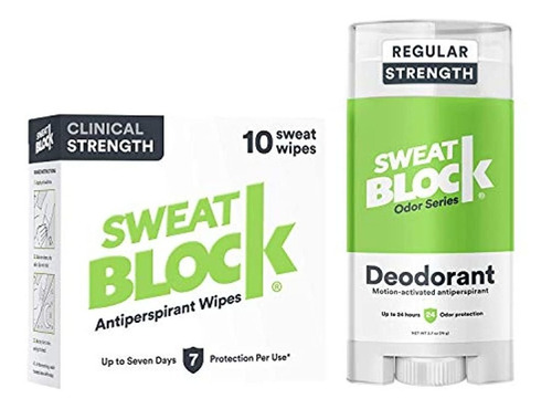 Toallitas Humeda Y Desodorante Antitranspirantes, Sweatblock